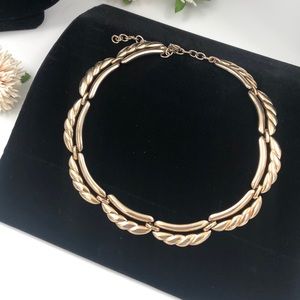 Vintage Gold Tone Choker - Dress Up, Dress Down